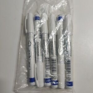 35531 Sharpie Oil-Based Paint Marker, White Ink, Extra Fine Tip, (6-pack) New